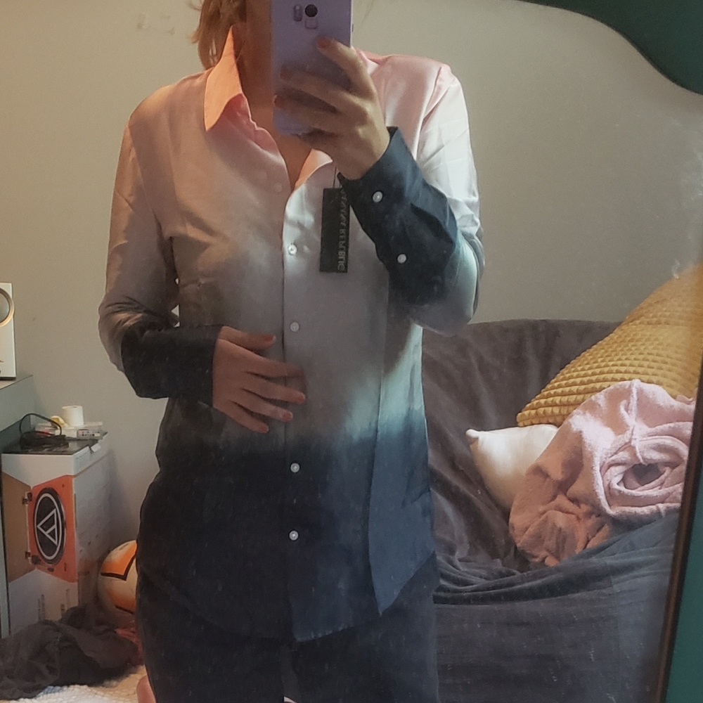 Banana Republic Button Up Dress Shirt - Ombre